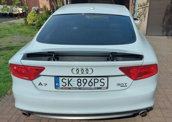 Audi A7 cena 69000 przebieg: 209400, rok produkcji 2012 z Katowice małe 326